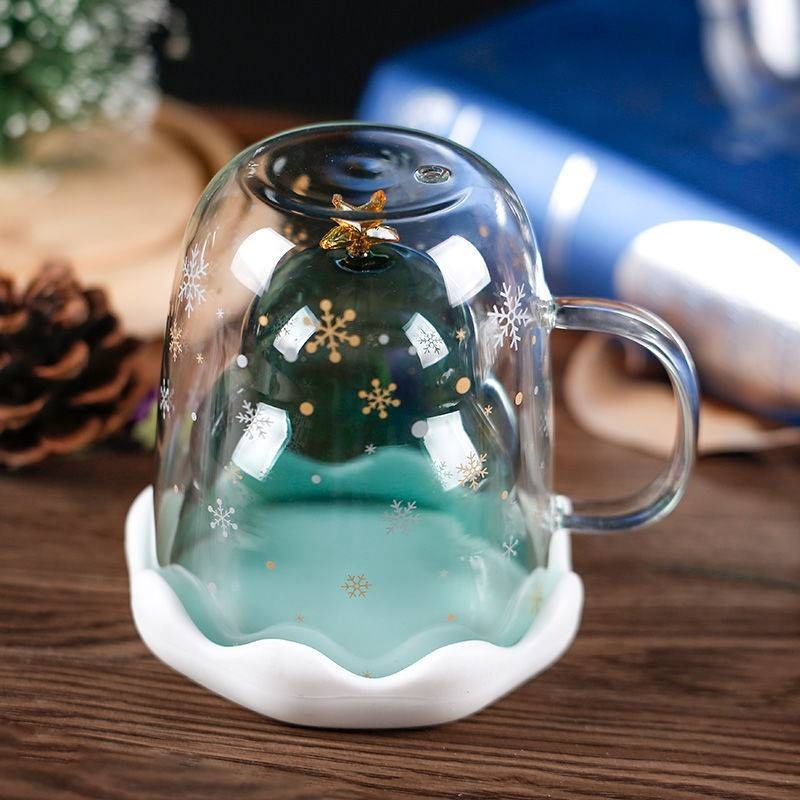 Cốc ly hình cây thông Giáng Sinh 3D
