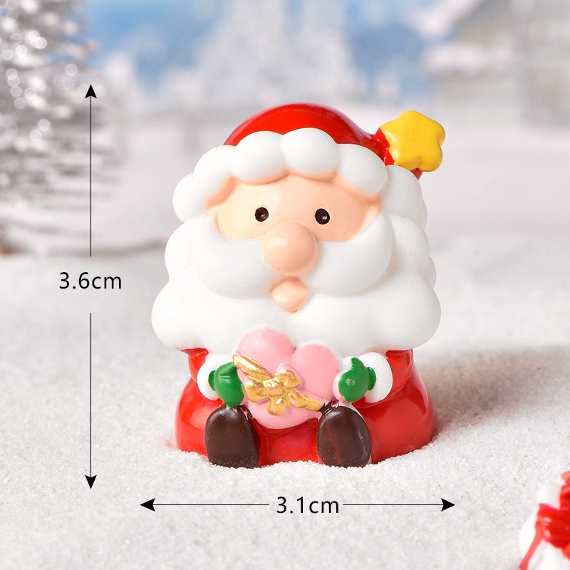 Set mô hình 5 Ông già Noel dễ thương