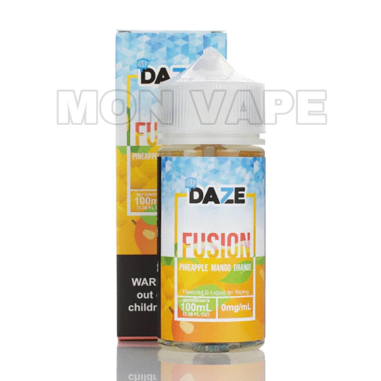 7 DAZE FUSION FREEBASE PINEAPPLE MANGO ORANGE ICED (DỨA XOÀI CAM LẠNH) CHÍNH HÃNG - 100ML - MON VAPE