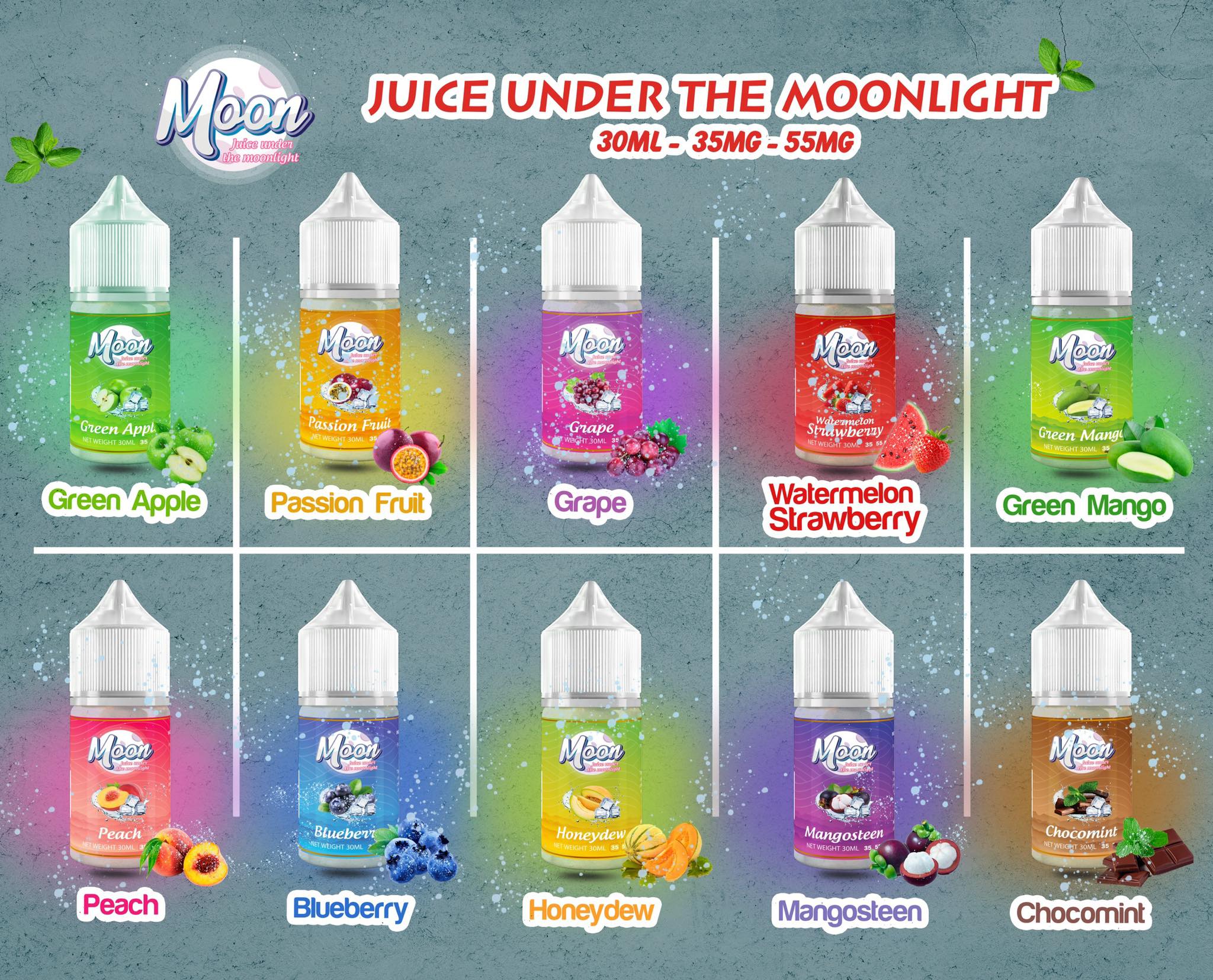 MOONLIGHT SALTNIC JUICE 35mg/55mg - CHÍNH HÃNG MON VAPE