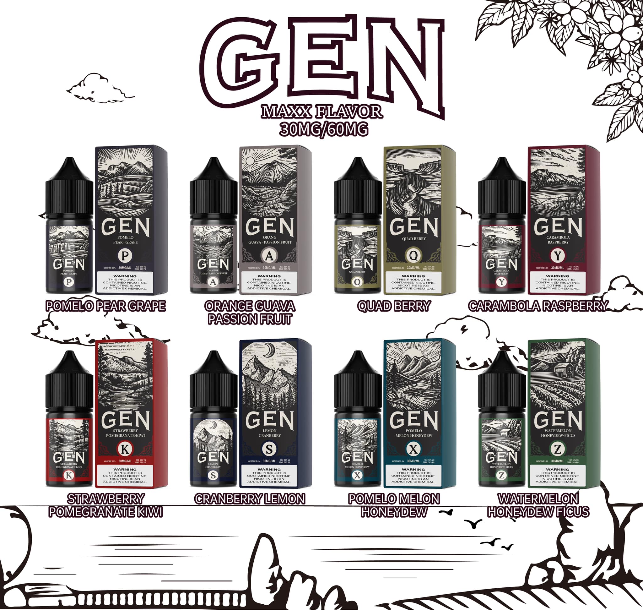 GEN saltnic 30mg/60mg - CHÍNH HÃNG MONVAPE