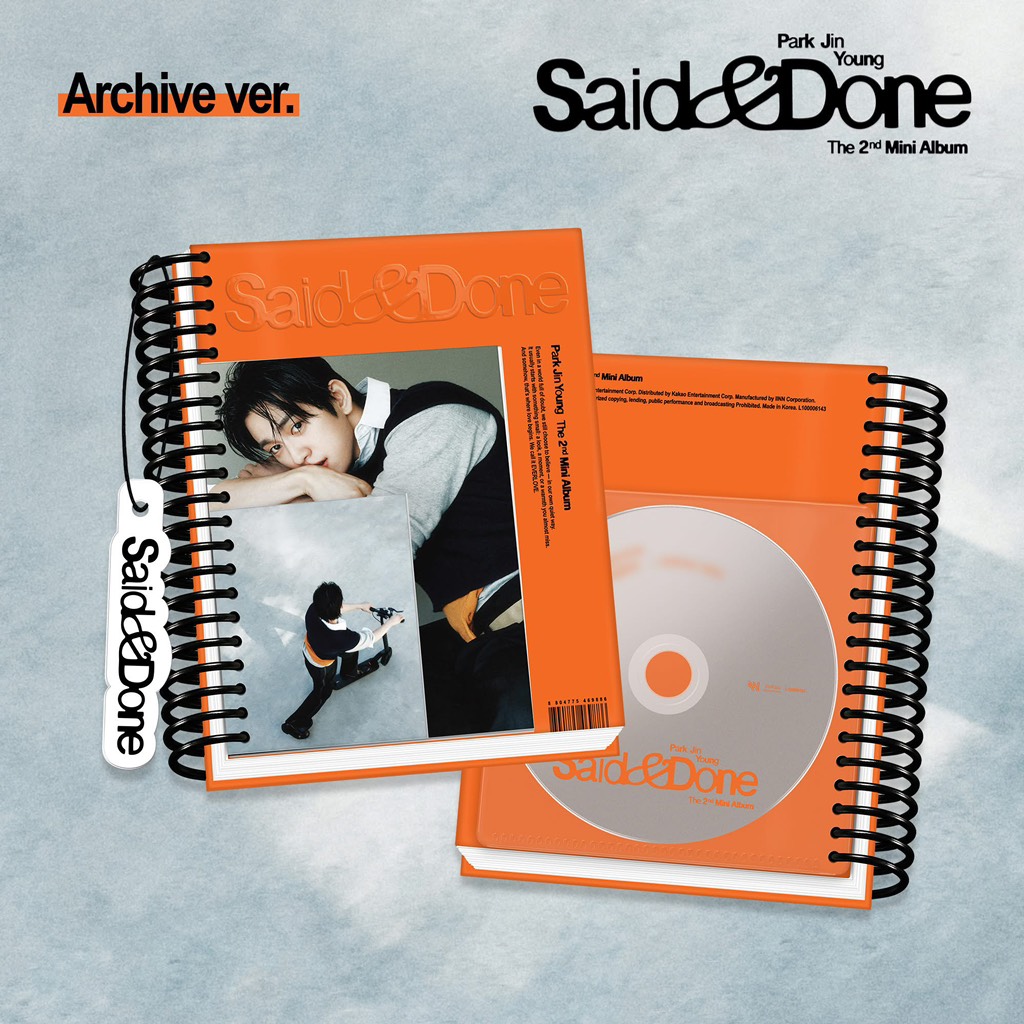 Pre-order PARK JINYOUNG (GOT7) / 2nd Mini 'Said & Done' - Chưa gồm ship Hàn - Việt