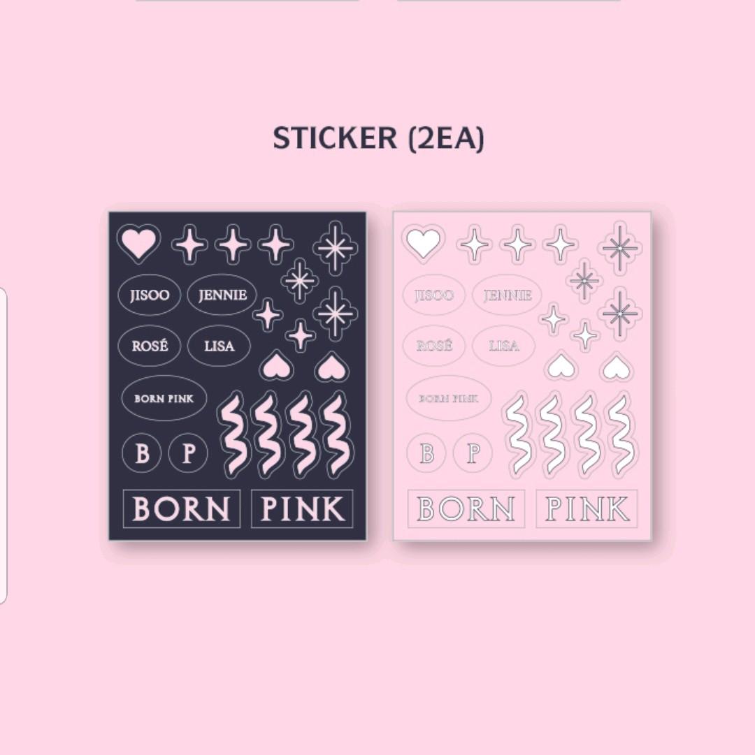 BLACKPINK POLAROID PHOTO OFFICIAL + STICKER SET