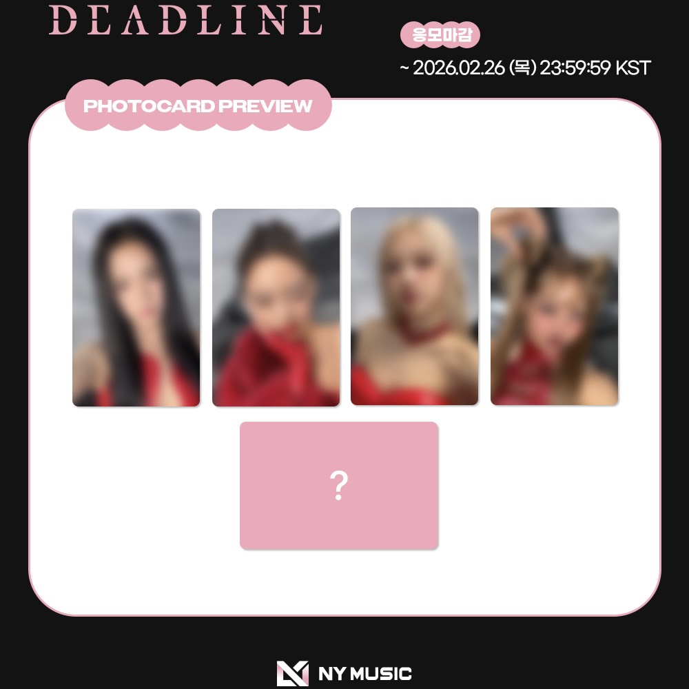 Set card POB BLACKPINK 3rd MINI ALBUM [DEADLINE]