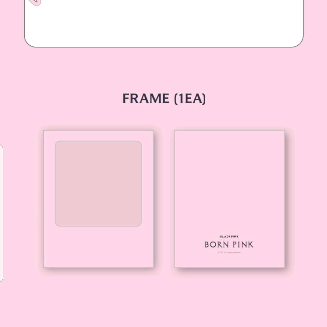 BLACKPINK POLAROID PHOTO OFFICIAL + STICKER SET