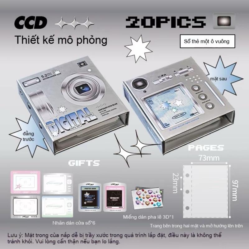 Binder RosyPosy 1 ô, album ảnh mô phỏng chiếc máy ảnh xinh yêu có sẵn 20 sheet