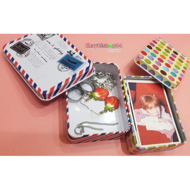 Hộp thiếc đựng card, đựng phụ kiện size size 6.8x9.4x2.3cm