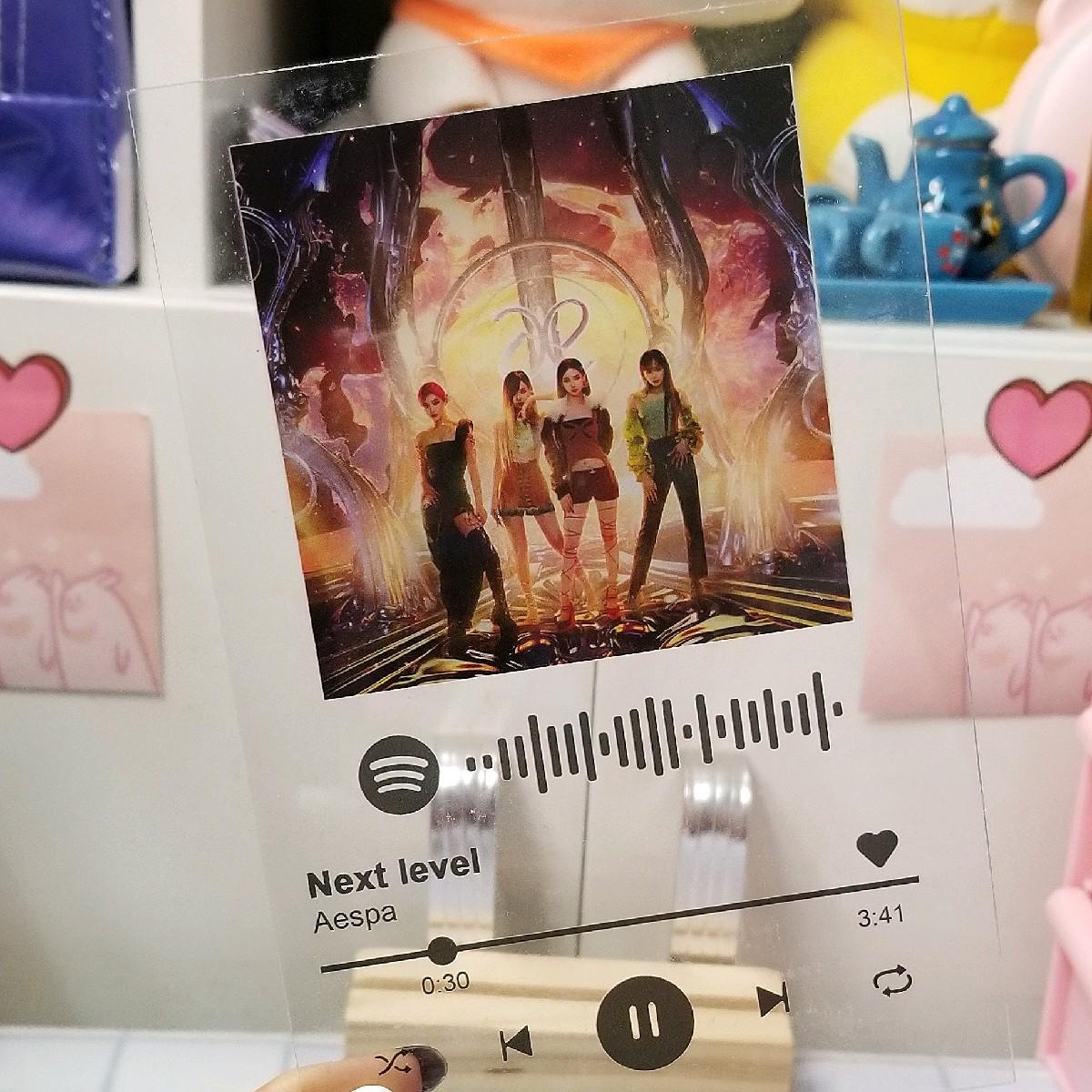 Khung ảnh mica Spotify Aespa