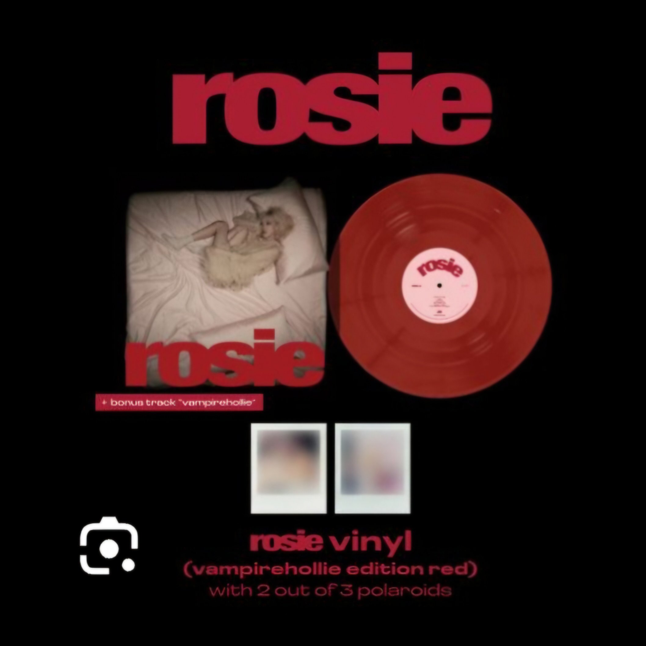 Album Rosé Vinyl Cover Band, Vinyl Vampirehollie US