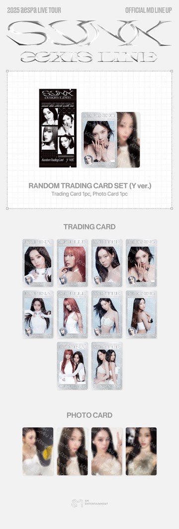 AESPA - 2025-26 AESPA LIVE TOUR [SYNK : AEXIS LINE] : RANDOM TRADING CARD SET