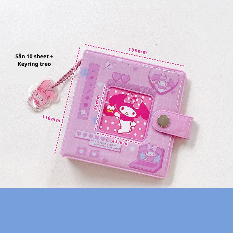 Binder mini đựng card 3 inch sẵn 10 sheet đựng được 20 card có keyring treo