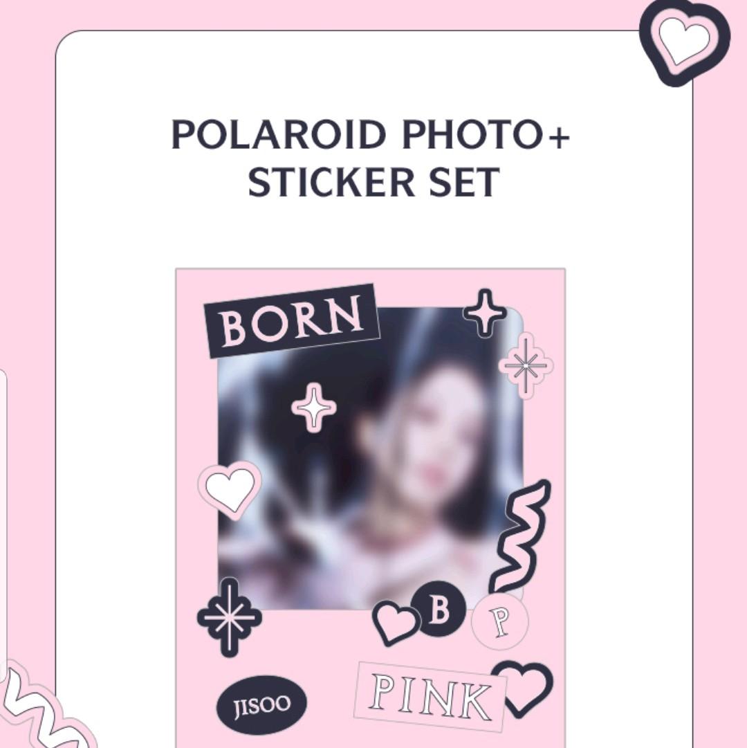 BLACKPINK POLAROID PHOTO OFFICIAL + STICKER SET