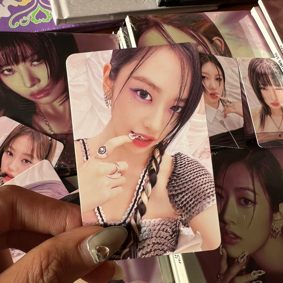 Photocard IVE SWITCH chính hãng, thẻ ảnh bo góc IVE chính hãng