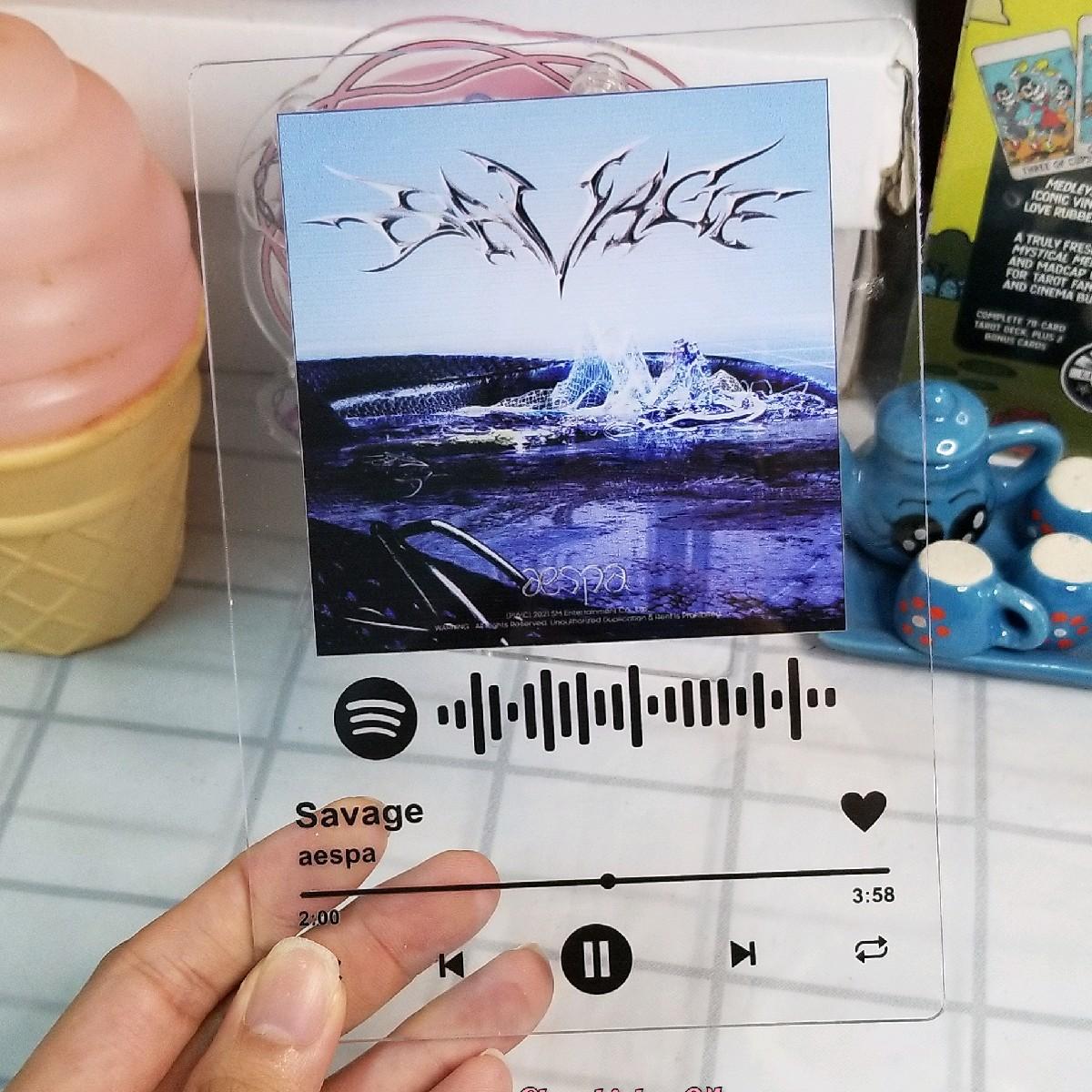 Khung ảnh mica Spotify Aespa