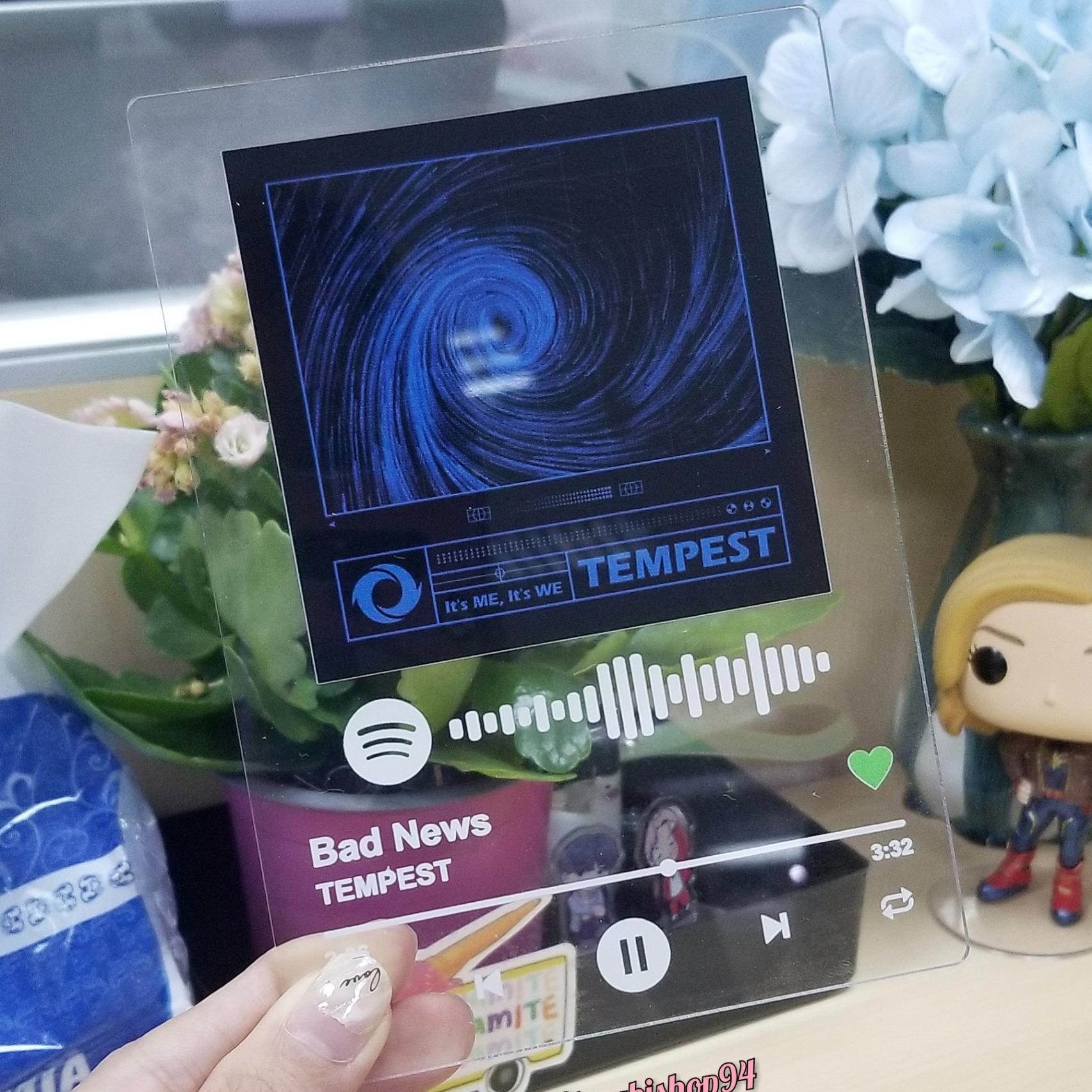 Khung ảnh phát nhạc Spotify Tempest It's me It's we