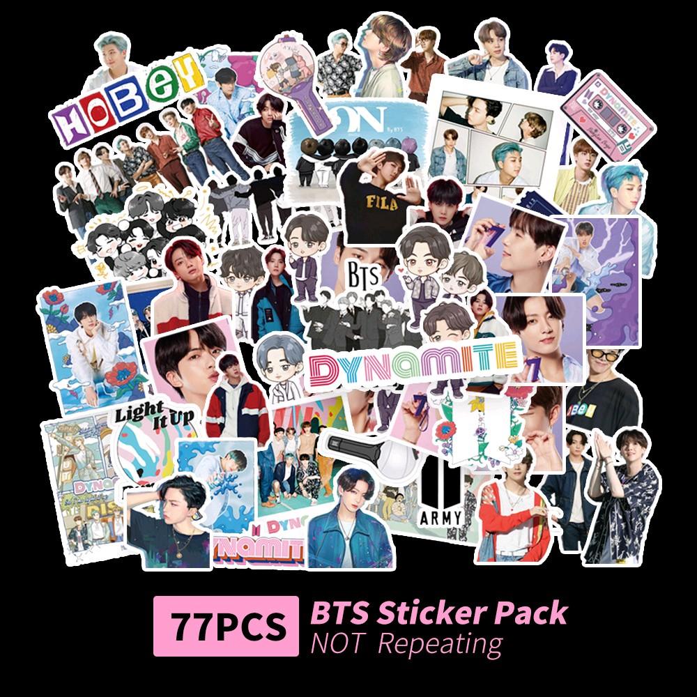 Túi 77-100pcs sticker BTS