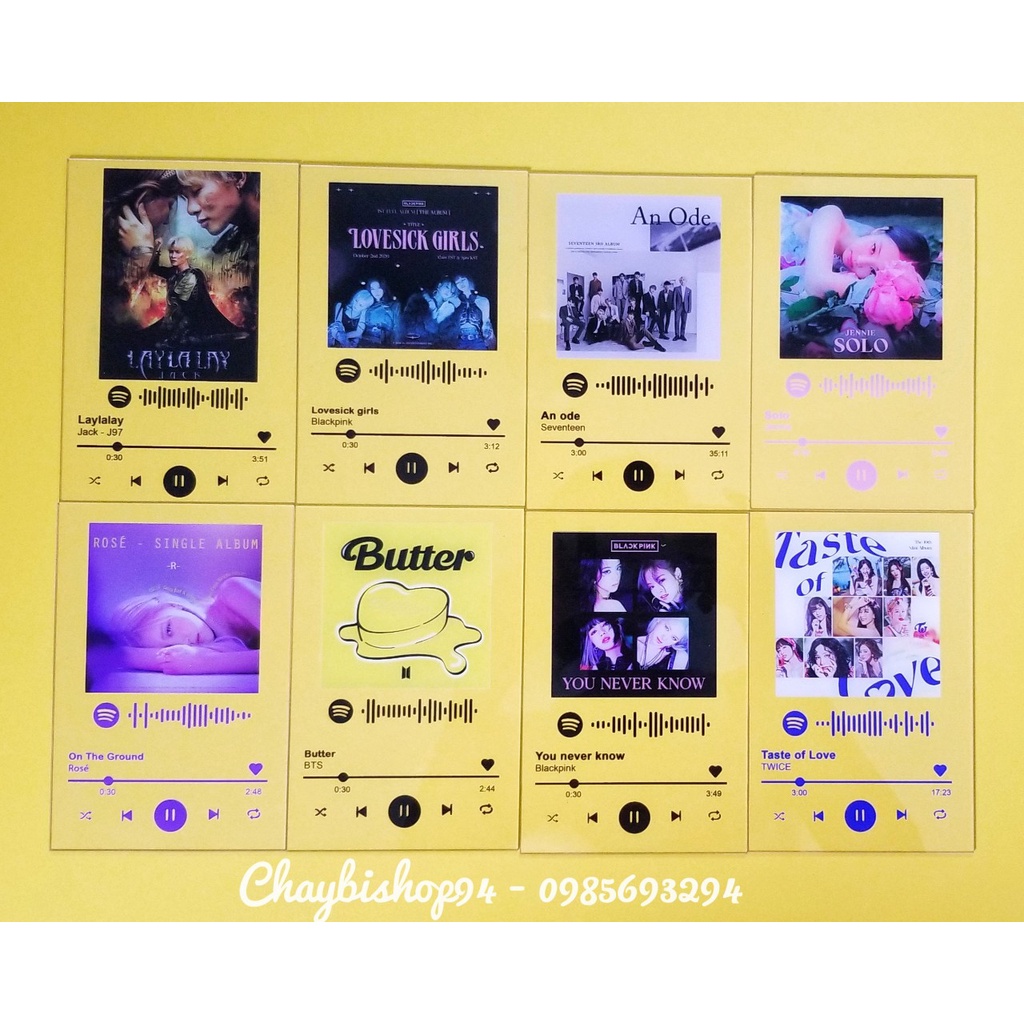 Khung ảnh mica Spotify Twice Taste of love (Khung ảnh mica phát nhạc TWICE)