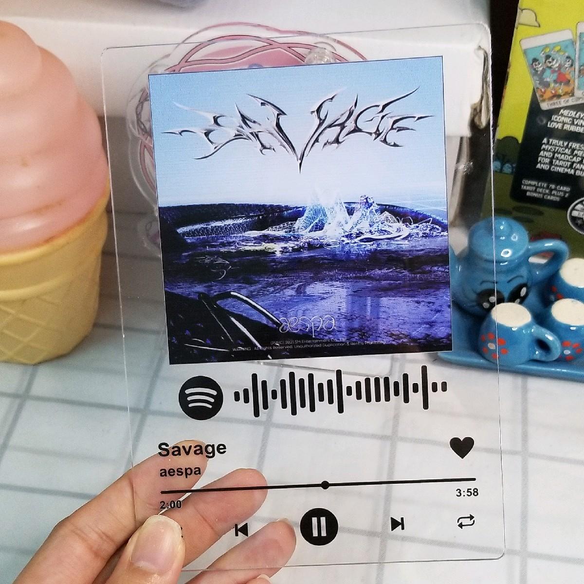 Khung ảnh mica Spotify Aespa