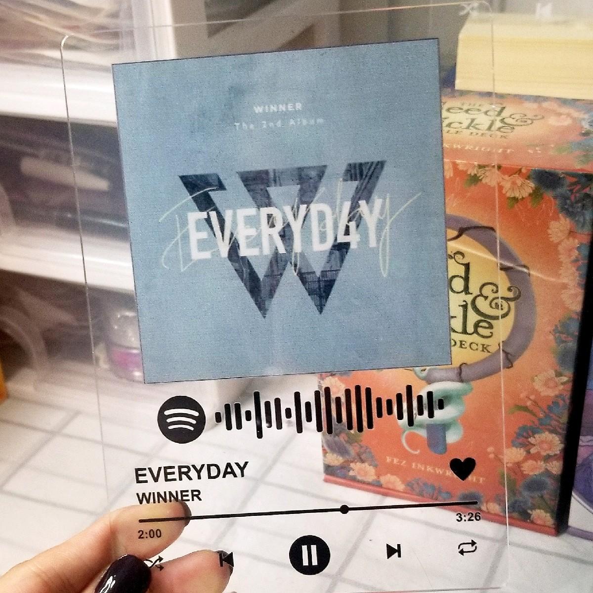 Khung ảnh mica Spotify Winner