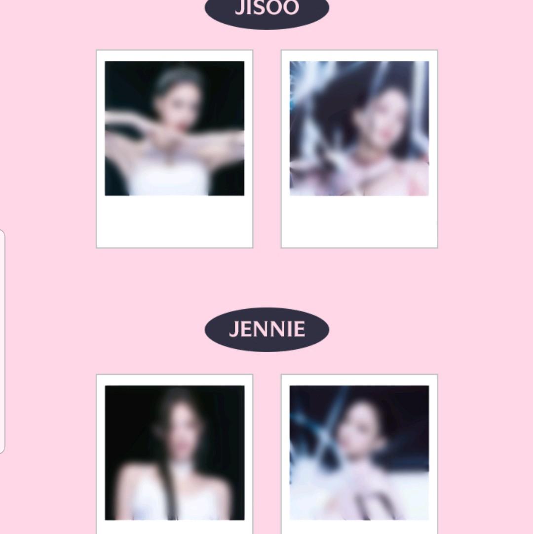 BLACKPINK POLAROID PHOTO OFFICIAL + STICKER SET