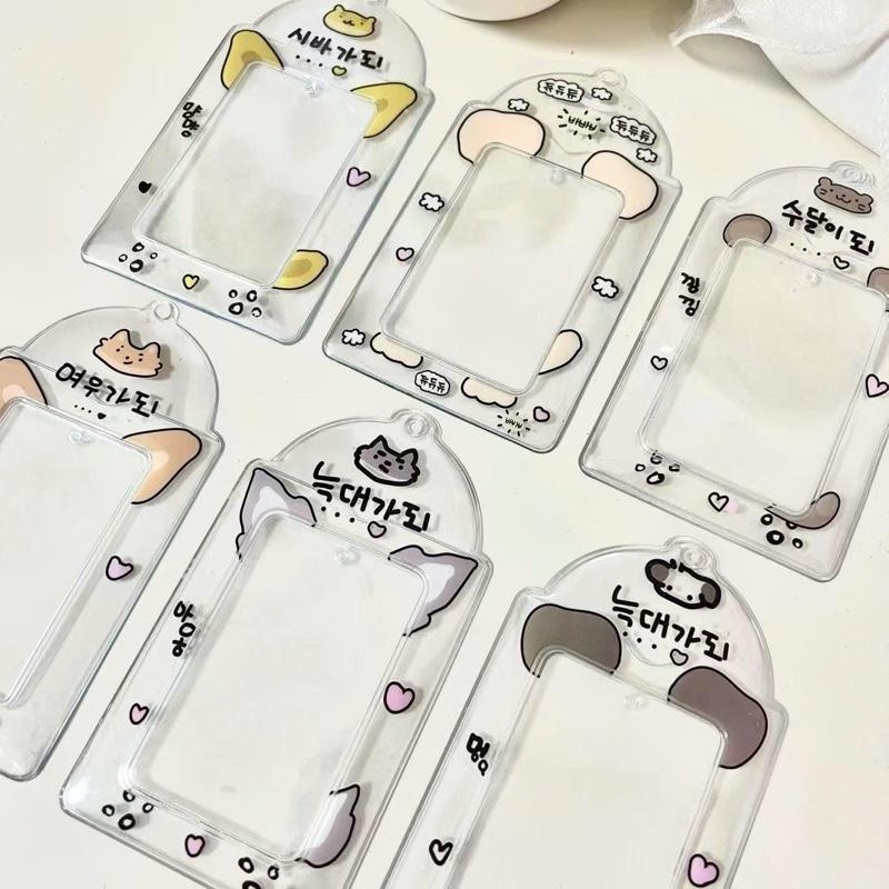 Holder PVC dẻo, túi đựng thẻ trong suốt, dễ thươn