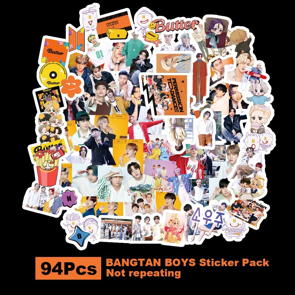 Túi 77-100pcs sticker BTS