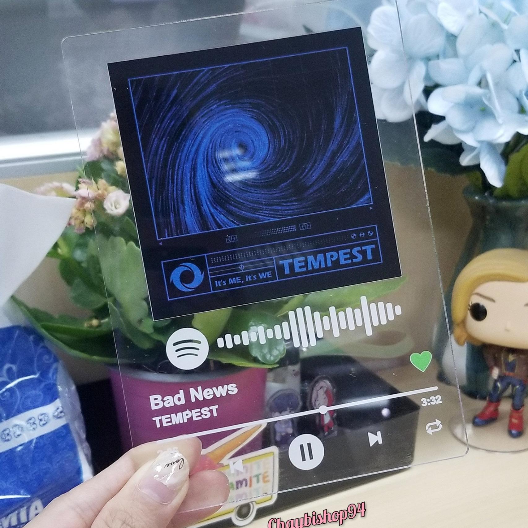 Khung ảnh phát nhạc Spotify Tempest It's me It's we
