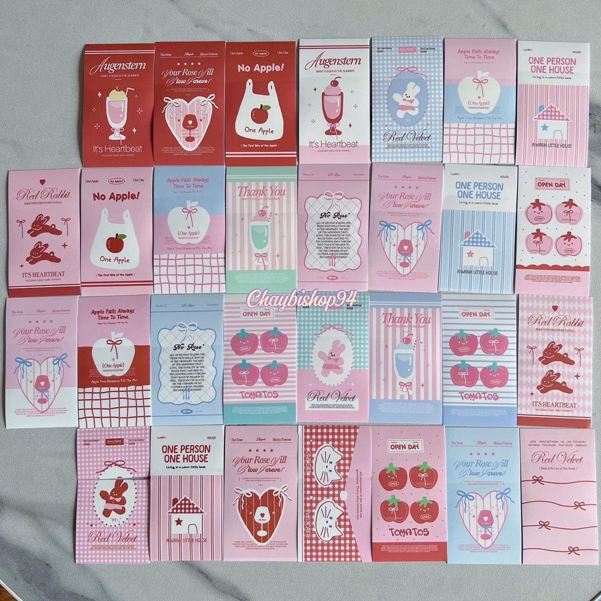 Set 30 nhãn dán niêm phong gói hàng dễ thương