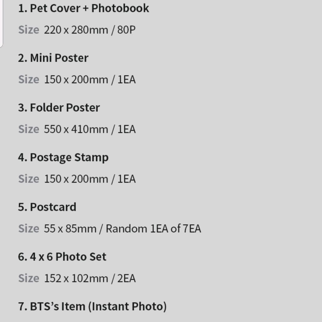 Photobook BTS official nguyên seal có sẵn