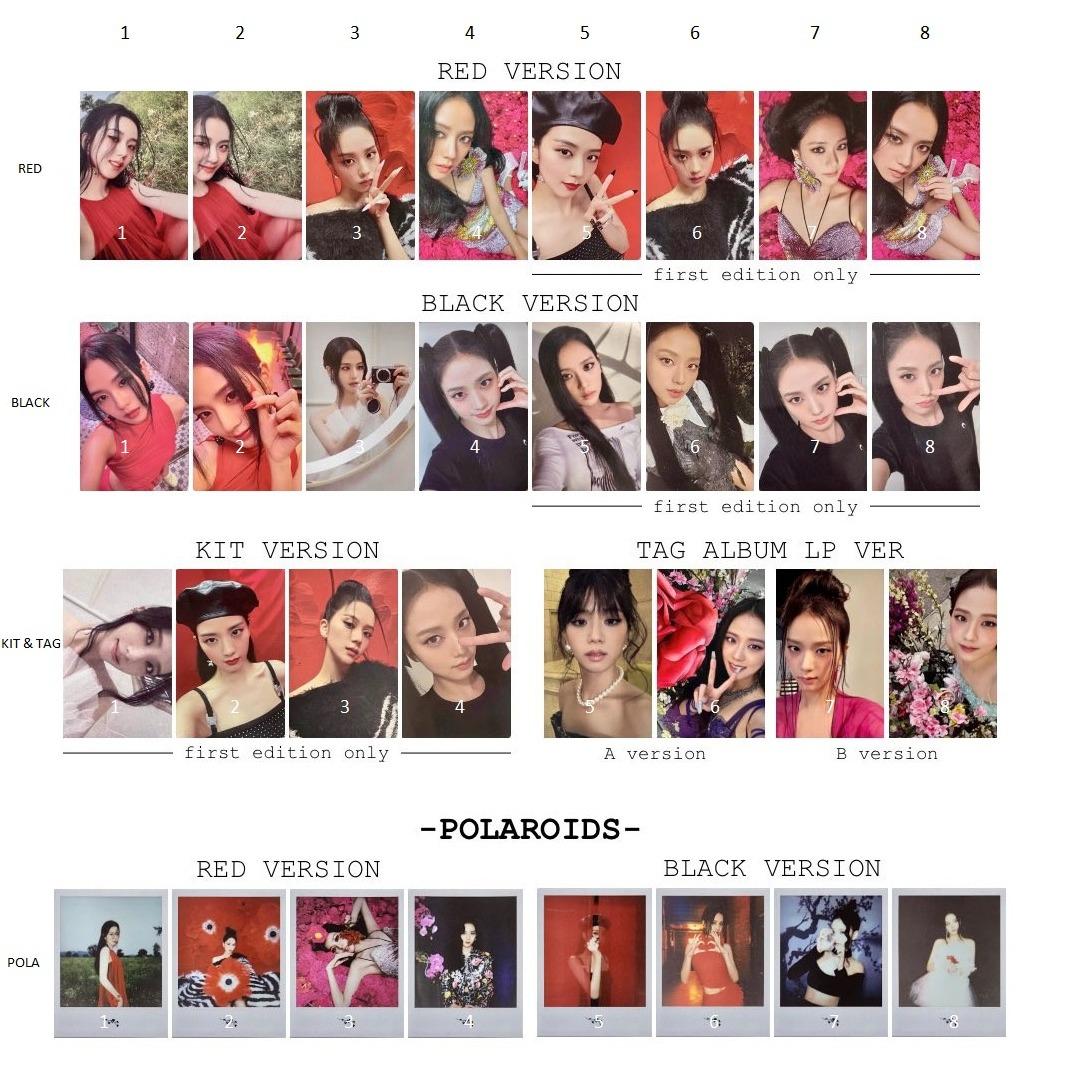 Tổng hợp photocard, polacard album ME Jisoo