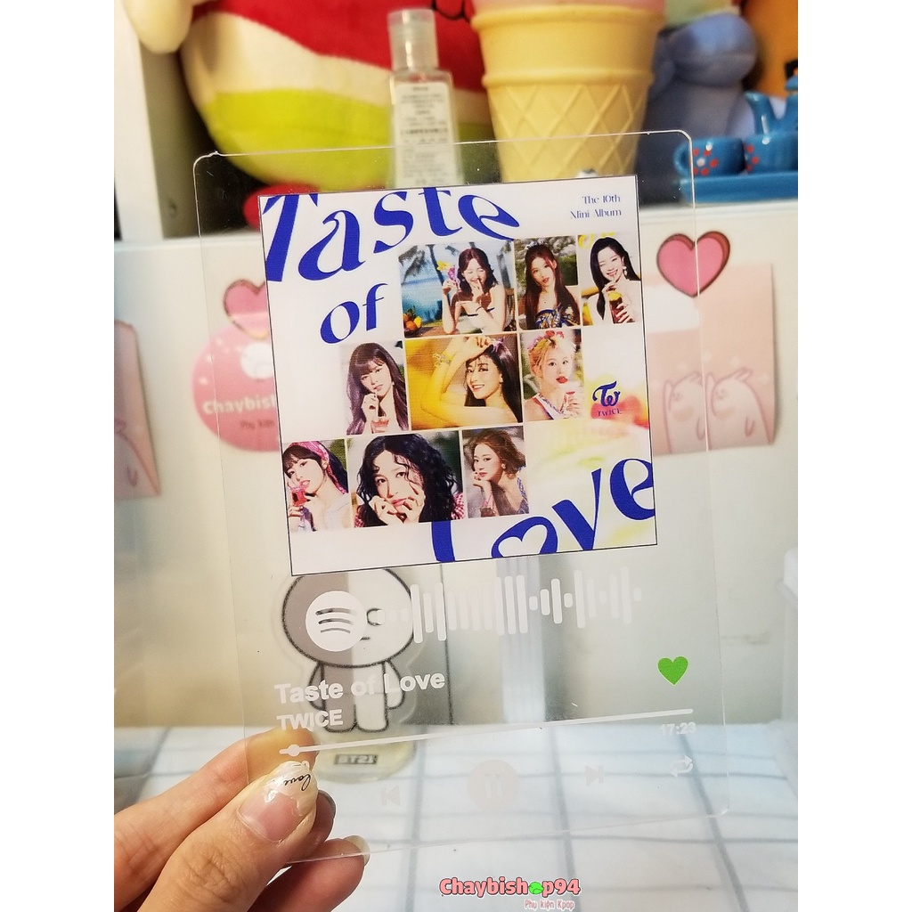 Khung ảnh mica Spotify Twice Taste of love (Khung ảnh mica phát nhạc TWICE)