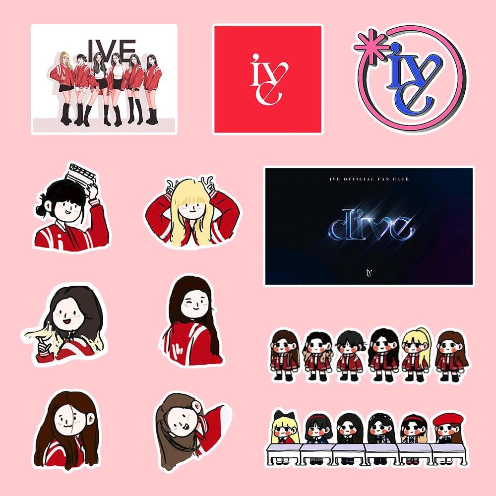 Set 70 sticker niêm phong IVE (sticker trang trí)