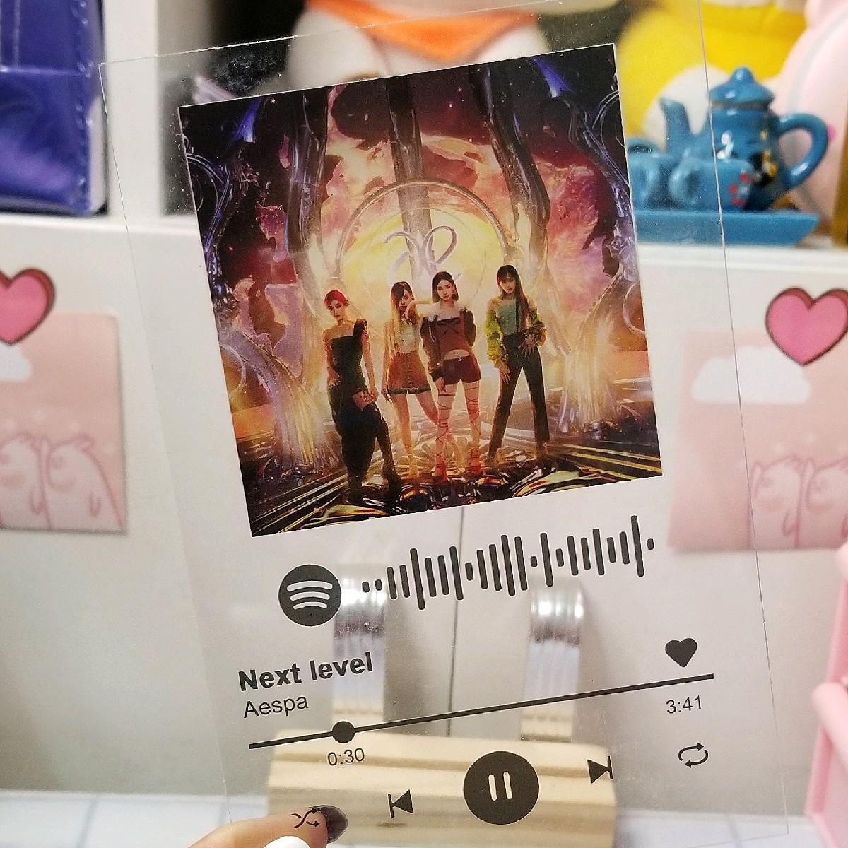 Khung ảnh mica Spotify Aespa