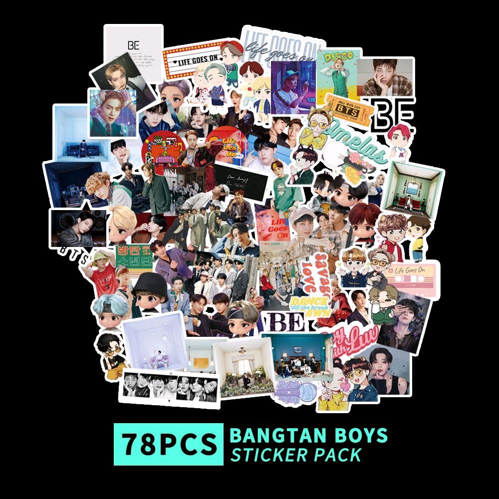 Túi 77-100pcs sticker BTS