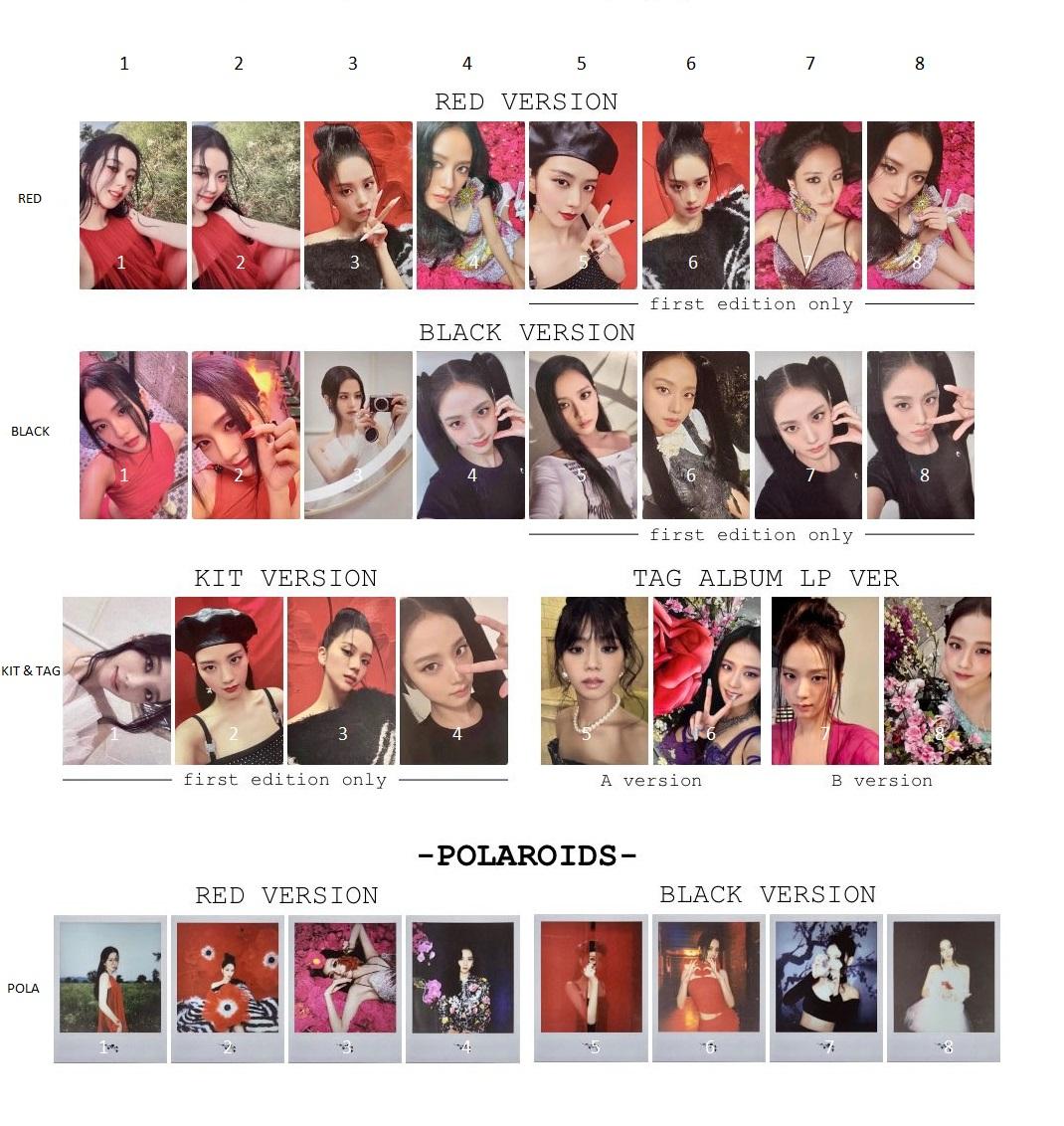 Tổng hợp photocard, polacard album ME Jisoo