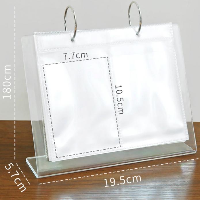 Kệ đựng photocard, đựng ảnh để bàn trang trí (có sẵn 34 trang đựng ảnh)