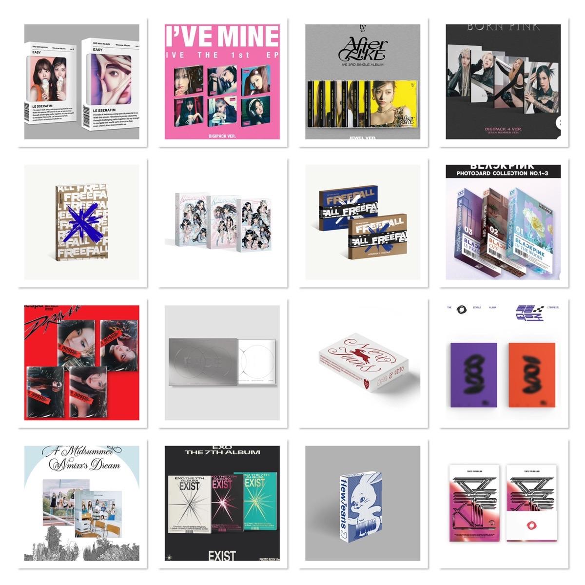 Hộp quà album, goods, merch nguyên seal của các nhóm nhạc Kpop
