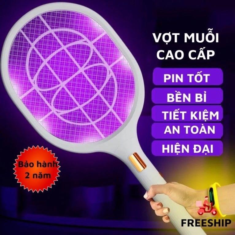 Vợt Muỗi Thông Minh Kiêm Đèn Bắt Muỗi Tự Động 2in1 Thu Hút Muỗi Bằng Ánh Sáng Tím Có Màng Bảo Vệ An Toàn Cho Trẻ Em
