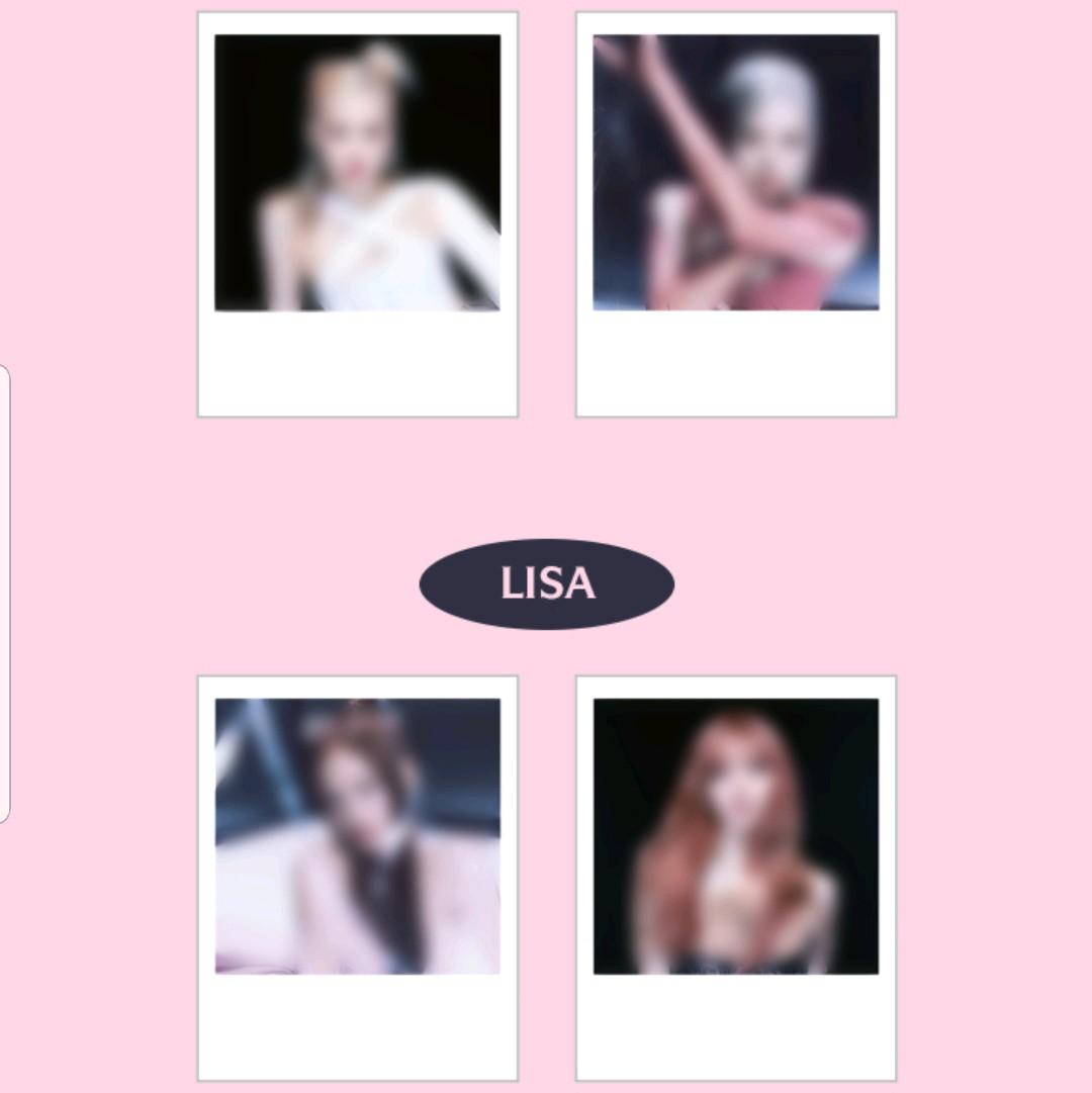 BLACKPINK POLAROID PHOTO OFFICIAL + STICKER SET