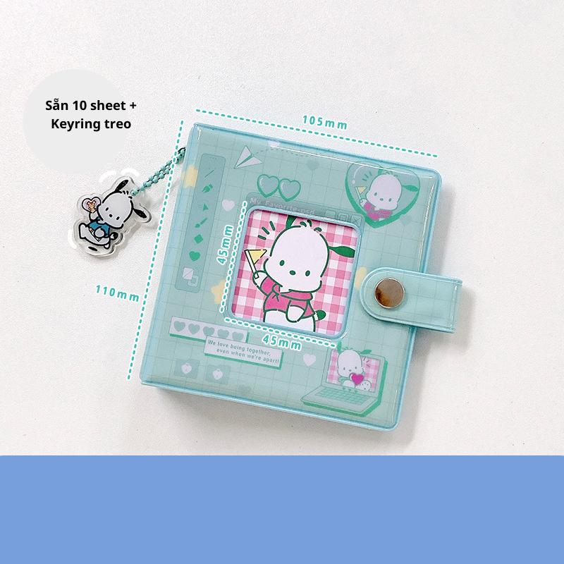 Binder mini đựng card 3 inch sẵn 10 sheet đựng được 20 card có keyring treo