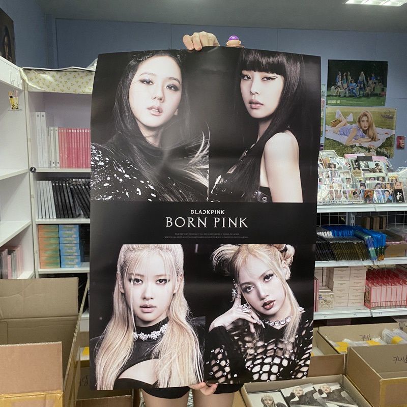 Ảnh BLACKPINK BORN PINK official (Đã gồm ống nhựa gói poster - Poster Born Pink BLACKPINK pre-order official)