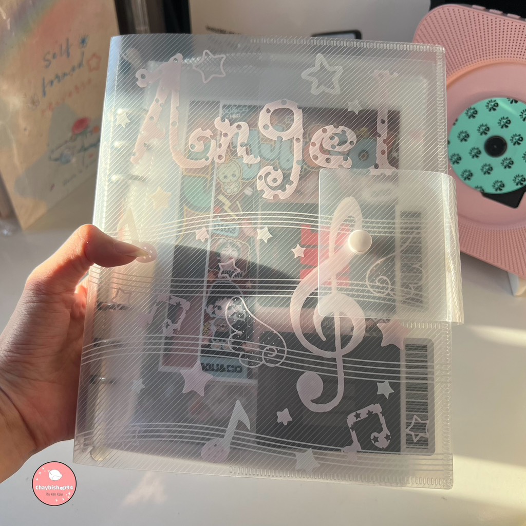 Binder, bìa album ảnh, bìa sổ còng A5 đựng ảnh, giấy viết cánh thiên thần