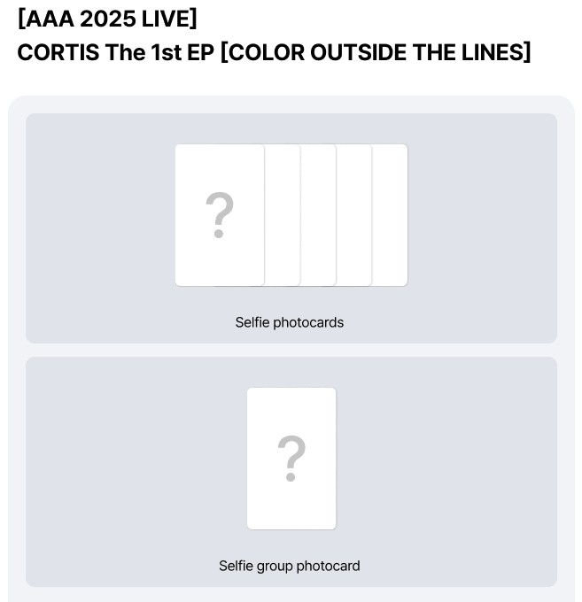Pre-order CORTIS SPECIAL GIFT for AAA LIVE Customer