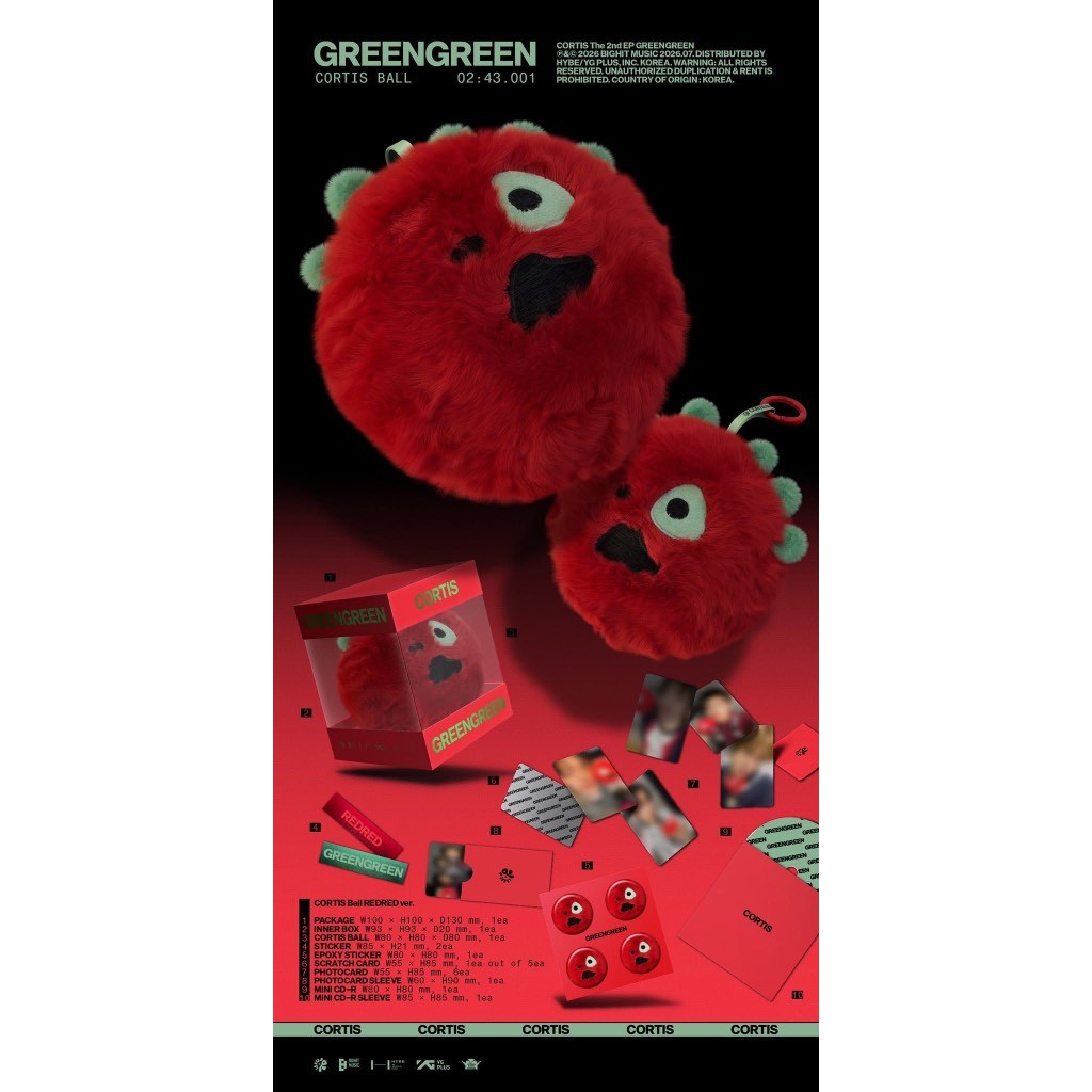 [Có sẵn] CORTIS 2nd EP 'GREENGREEN' -  CORTIS Ball Ver.