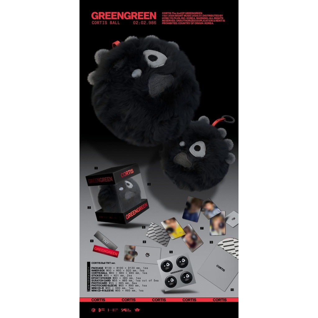 [Có sẵn] CORTIS 2nd EP 'GREENGREEN' -  CORTIS Ball Ver.