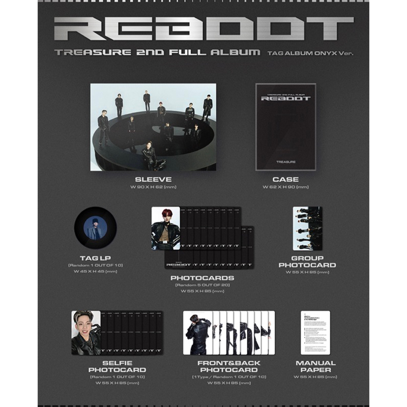Album TREASURE REBOOT chính hãng