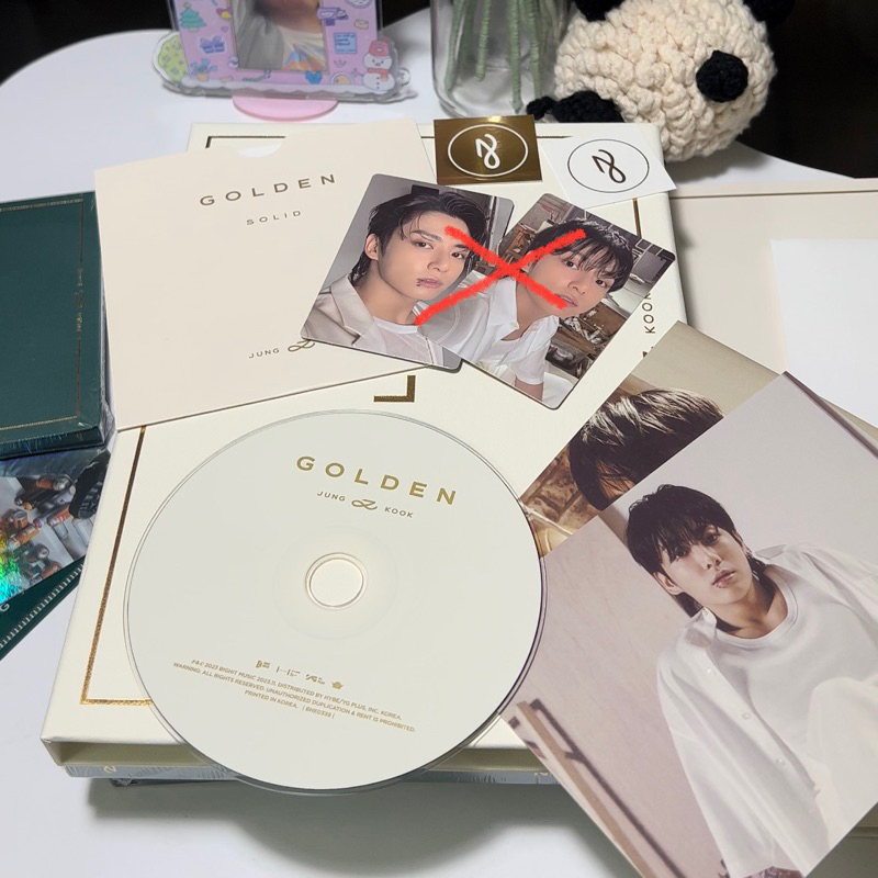 Photocard, album rỗng Jungkook Golden