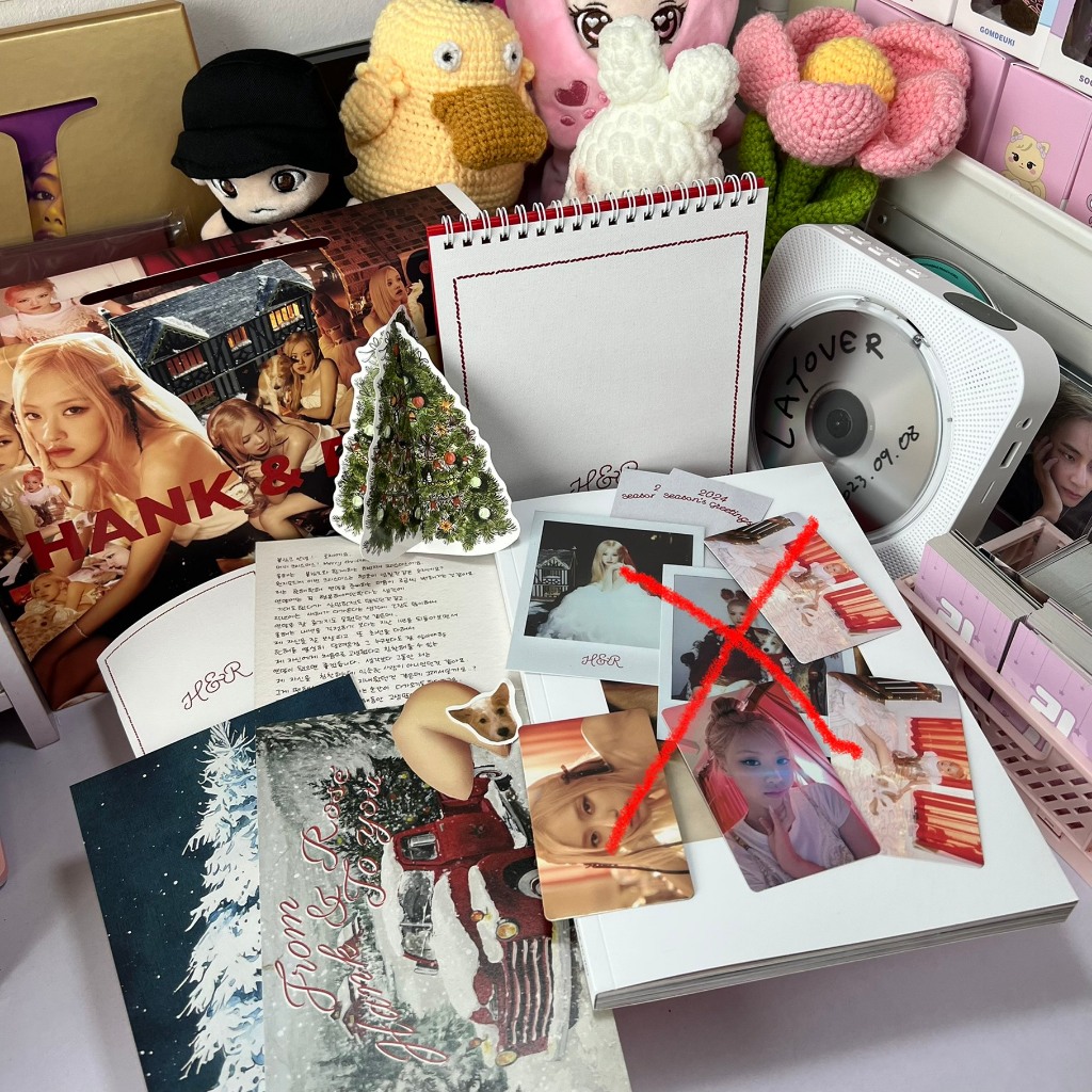 Photocard Season's Greeting: Hank & Rosé