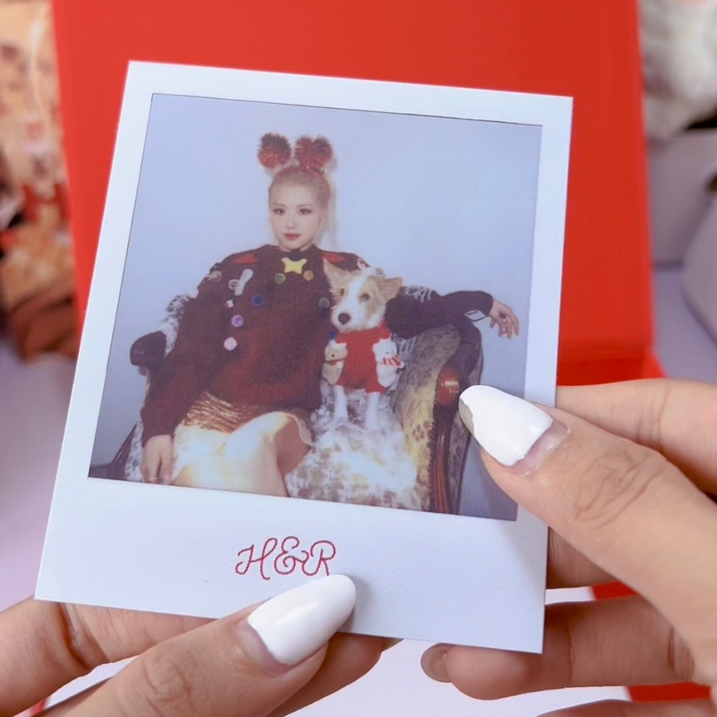 Photocard Season's Greeting: Hank & Rosé