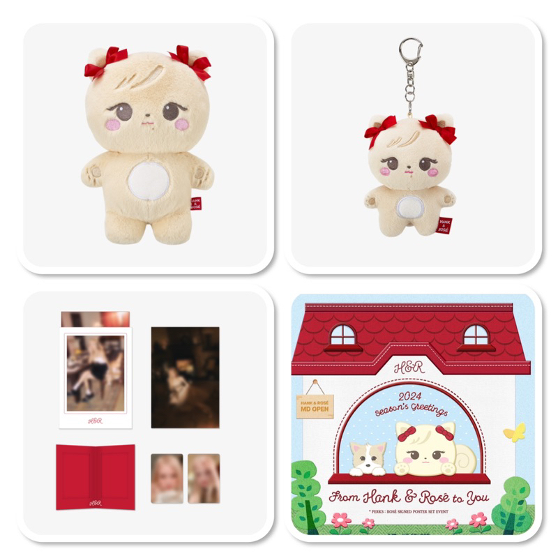 Tổng hợp Merch Hank & Rosé, Doll, Keyring, Frame Photocard Set